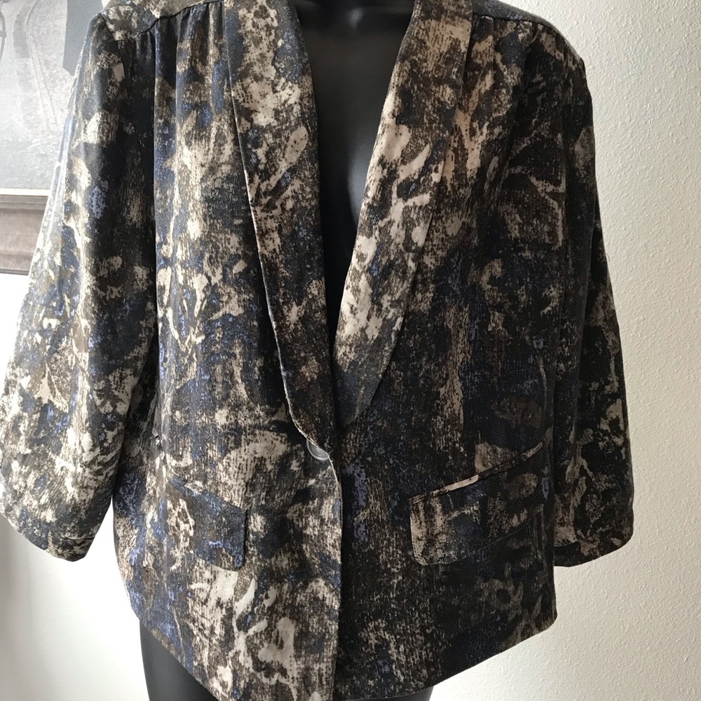 COLDWATER CREEK CLASSIC BLAZER PETITE LARGE 14-16   EUC - Picture 8 of 11